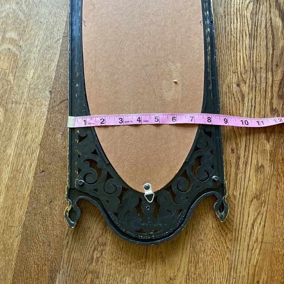 Pair of Vtg 70s HOMCO 2356 Gothic Spanish Revival Scroll Regency Wall Mirrors - Picture 5 of 6